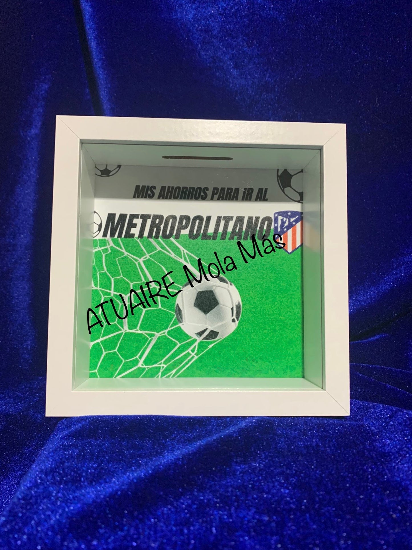 Hucha modelo 'Mis ahorros para ir a...' - Fútbol