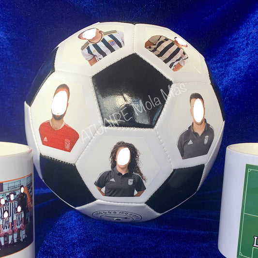 Balón de fútbol personalizado con fotos