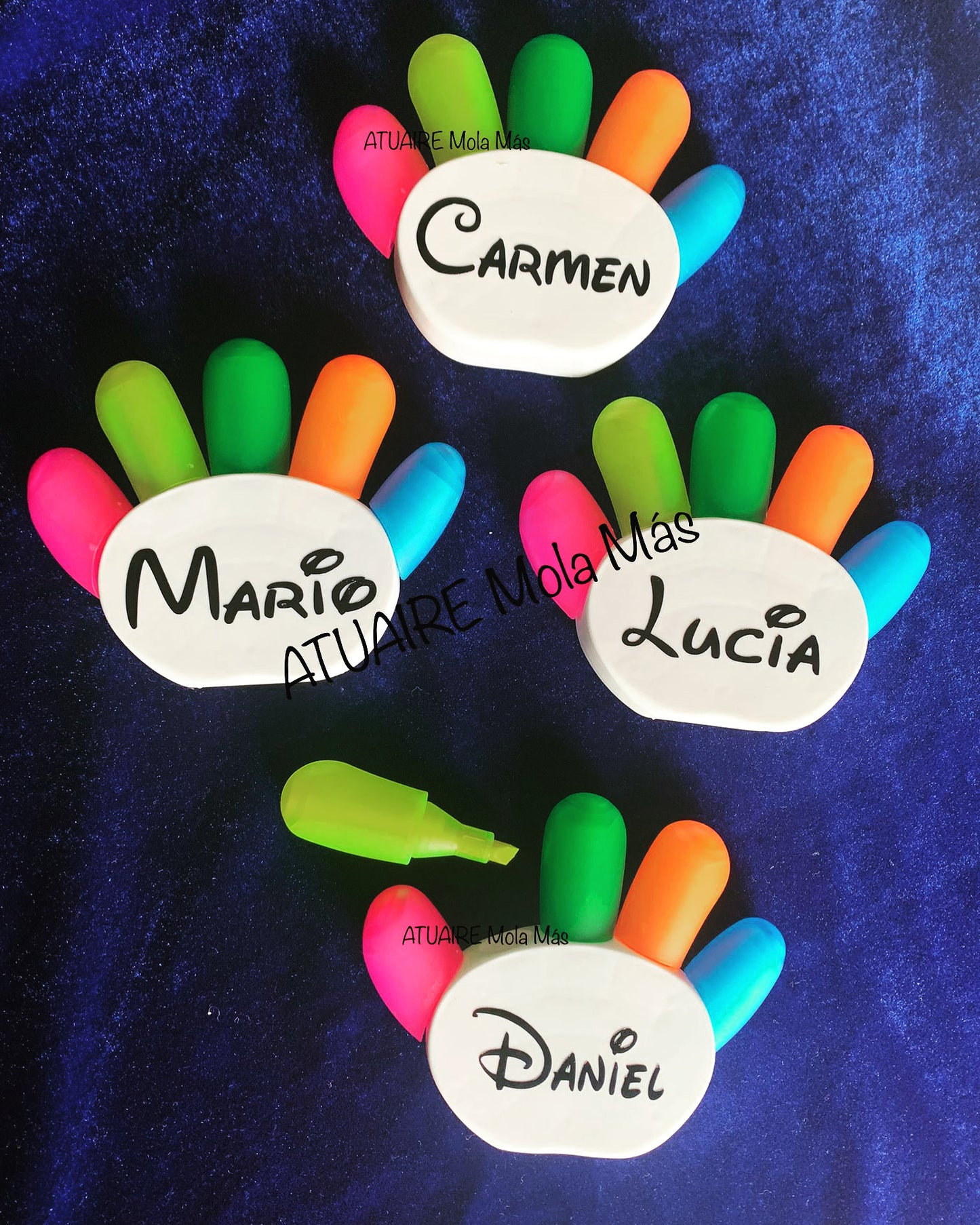 Subrayador cinco colores personalizado