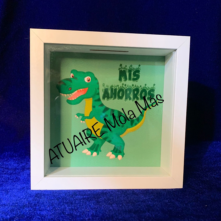 Hucha modelo 'Mis ahorros- Dinosaurio'