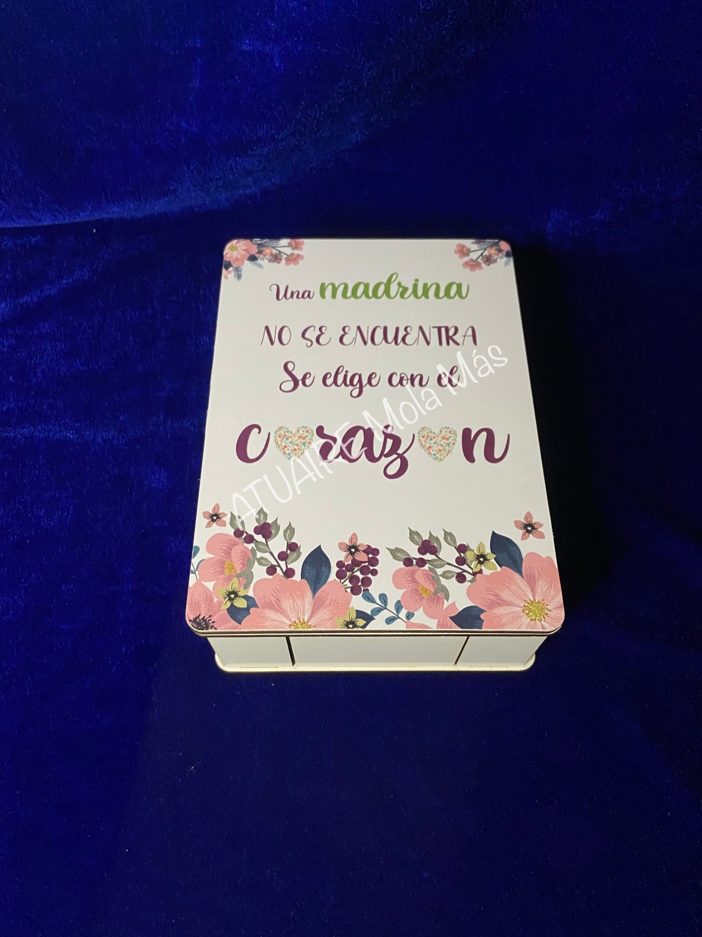 Caja de madera para las madrinas