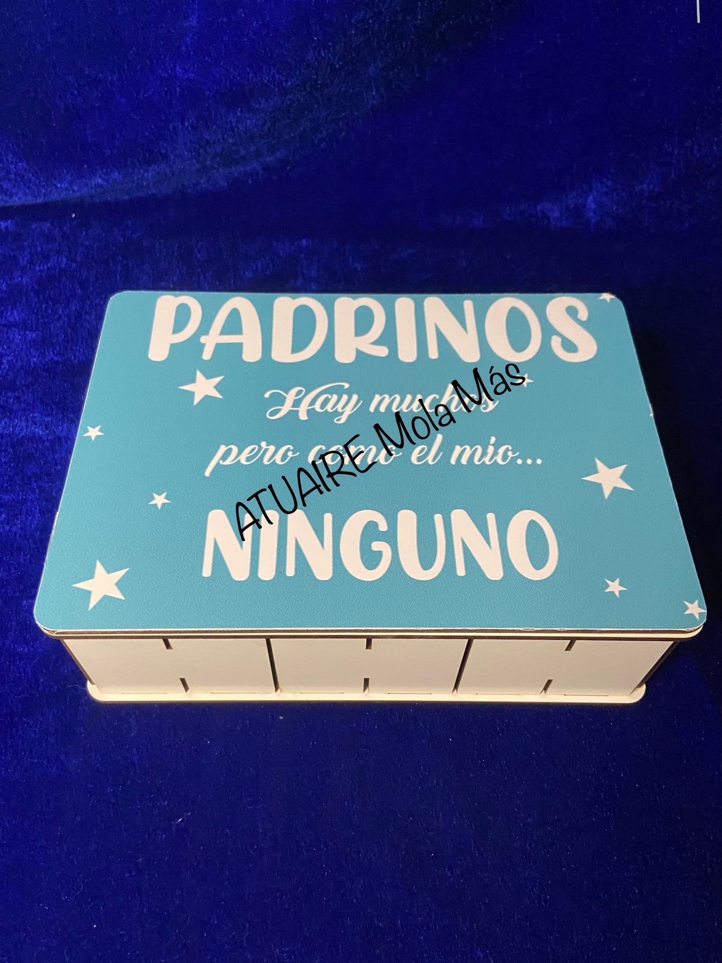 Caja de madera para los padrinos